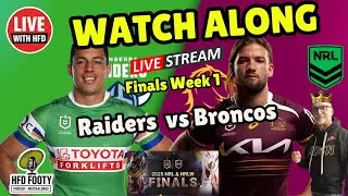 NRL Finals Week 1 LIVE: Canberra Raiders vs Brisbane Broncos Watch Along | Full Match & Fan Reaction