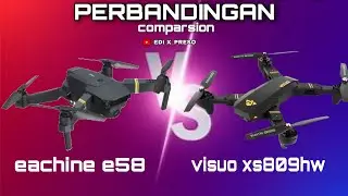 Drone VISUO XS809 VS EACHINE E58 / drone murah/ drone paling laris
