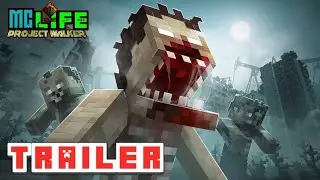 MC Life : Project Walker🧟&zwj;♂️ | Trailer - Kerala's First Minecraft Bedrock Zombie Aclopyse Server 