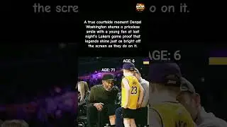 Denzel Washington Just Made This Kid&rsquo;s NIGHT at the Lakers Game#shorts