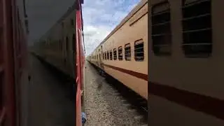 #rare  Blue ICF Coaches with 18520 LTT Vishakhapatnam Express #shorts #shortsvideo #crossing