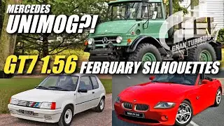 A UNIMOG?! | 3 New Silhouettes for GT7 1.56 February Update | Peugeot 205, BMW Z4 | Gran Turismo 7