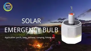 USB charging button control adjustable outdoor solar emergency bulb