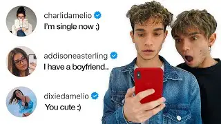DMing TikTok STARS! ft. Charli D'Amelio