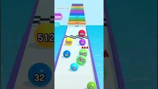2023. Level 63. ball Run 2048. very cool and gnarly hyper casual games. #stmkgaming #shorts #gaming