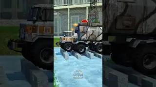 BIG TRUCKS BATTLE THE OBSTACLES #26 | #MudRunner Gameplay #shorts