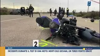 BARI. INCIDENTE DURANTE IL TEST DI UNA MOTO: MORTI DUE GIOVANI, UN TERZO FERITO GRAVE