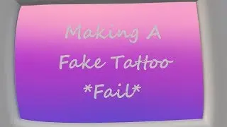 Making A Temporary Tattoo 🖊️🤷🏾&zwj;♀️