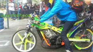 Drag Bike NINJA TUNE UP Tercepat 201m