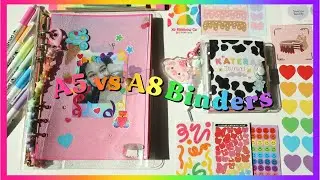 A5 6 Ring Binder vs Mini 3 Ring Binder 🌈