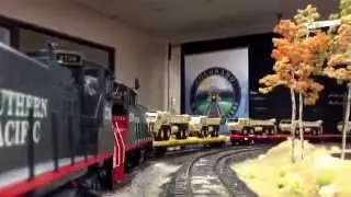 M-977 Hemtt war train on the LTN Longmont Terminal & Northern 2 rail O scale OMI brass