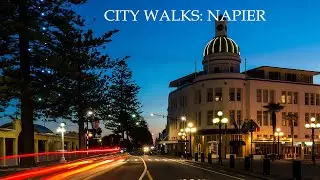 [4K] Napier - Walking Tour, Hawkes Bay, New Zealand