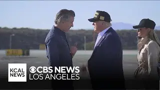 President Trump arrives to Southern California to tour wildfire damage