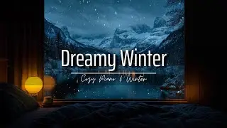 Snowfall Over Frozen Lake &bull; Relaxing Piano Music, Deep Sleep Music