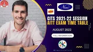CITS 2021-22 Session AITT Examination Time Table August 2022 #cits #cits_exam_2022 @itibrains