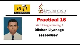 Web Programming  Practical 16