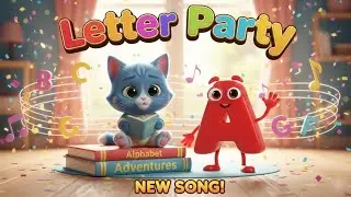 Kitty cat - Letter Party! 😺 ABC song| Alphabet Song for Kids & Toddlers