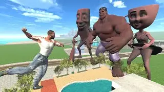 Franklin Found Chocolate Hulk & Brainrots Baby In Indian Bike Driving 3d 