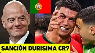DURISIMA SANCION A CRISTIANO RONALDO Y PORTUGAL APELARA ANTE LA FIFA PARA EL MUNDIAL 2026