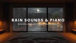 Piano Notes in a Soft Storm 🎹 Cozy Mood