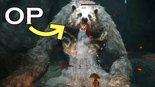 How to CHEESE the OP Giant Bear in the DragonBarrow Cave? - Elden Ring