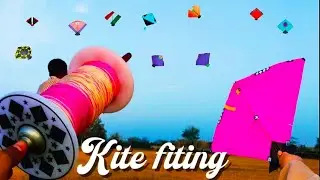 Kite fighting and Kite looting full video|| Kite flying 🔥