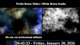 LIVE Paranormal Experiment Stream: Perlin Noise Video & Live Filtered Experiment Audio