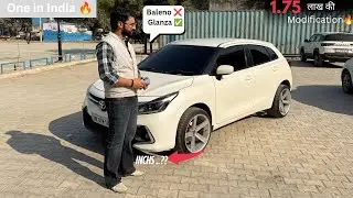 😱🔥 ये देखो Modified Z-BLACK Toyota Glanza ✅ II आखिर क्या नहीं ली Maruti Baleno ❌ II 