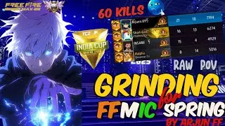 60 KILLS RAW POV☠️ || GRANDMASTER LOBBY 🥶 #esportindia #ffic 