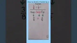 How to divide a Fraction by a Fraction || Tips ||  Keep, Change,and Flip