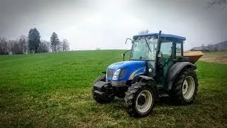Fertilizing grass fields