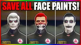 How To Save ALL Halloween Face Paints In GTA 5 Online!