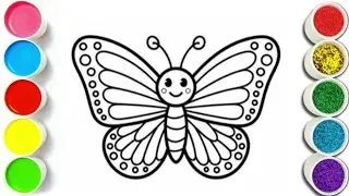 How To Draw A Butterfly in Easy Way| How To Draw A Butterfly For kids and Toddlers 