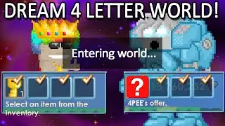 Selling Legend Bot his DREAM 4 Letter World! | Growtopia
