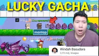 Growtopia | Gacha 200 DRAGON EGGS With Windah Basudara Ft. Lehnwa (NEW BIG INDONESIA YOUTUBER!)