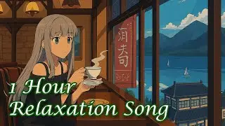 4K Anime Caf&eacute; Vibes & Chill Piano | 1 Hour of Warm Lo-Fi Jazz for Study, Work & Peace