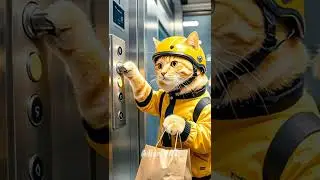 Meet the Cutest Package Delivery Cat!  #shorts #FunnyCat #DeliveryCat #CatDeliveryService  #Cutecat