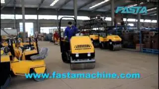 Ride on vibratory road roller, 1.6 ton weight road roller.