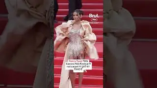 Nancy Tyagi 78th Cannes Film Festival के red carpet पर दूसरी बार दिखाई दीं. | Brut Hindi
