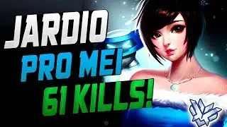 JARDIO PRO MEI! 61 ELIMS! HE'S INSANE! [ OVERWATCH SEASON 8 TOP 500 ]