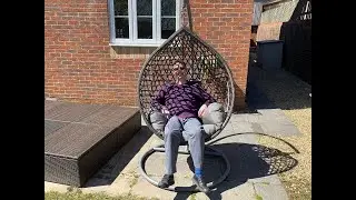 Kaemingk Montreal Hanging / Egg Chair in Grey