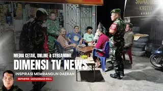 Patroli Gabungan Koramil Polut dan Masyarakat Jaga Kamtibmas di Takalar