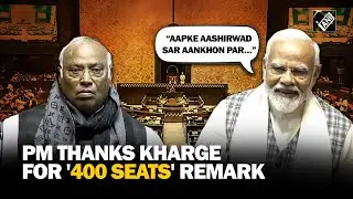 &ldquo;Aapke Aashirwad Sar Aankhon Par&hellip;&rdquo; PM Modi&rsquo;s dig at Kharge for &ldquo;400 Paar&rdquo; remark leaves MPs in split