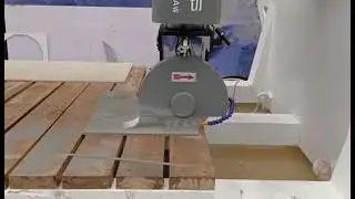 5 Axis Stone Bridge Saw Cutting Machine Saw blade 350-450mm diameter bevel 0-45 degree cutting