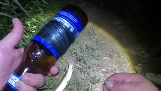Catching an aligator gar with a beer bottle! #garfishing #fishing #dad #night #family #bottle #fun