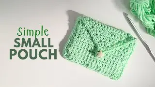 How to crochet small pouch / Crochet coin Purse - Card holder bag