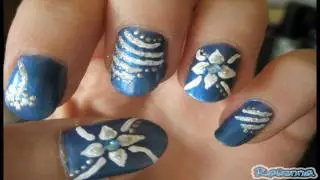 Fleur Blanche Nail Tutorial (White Flower)