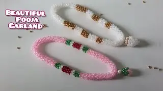 Beaded Malai & Jewelry | Easy DIY Garland for God Idols & Deity Decoration
