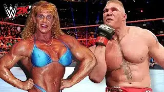 Brock Lesnar vs. Nicole Bass (WWE 2K22)