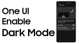 How to enable dark mode on the S10